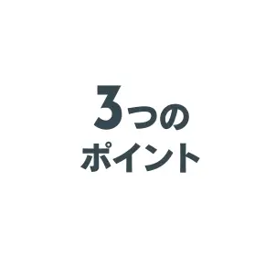 3つのポイント